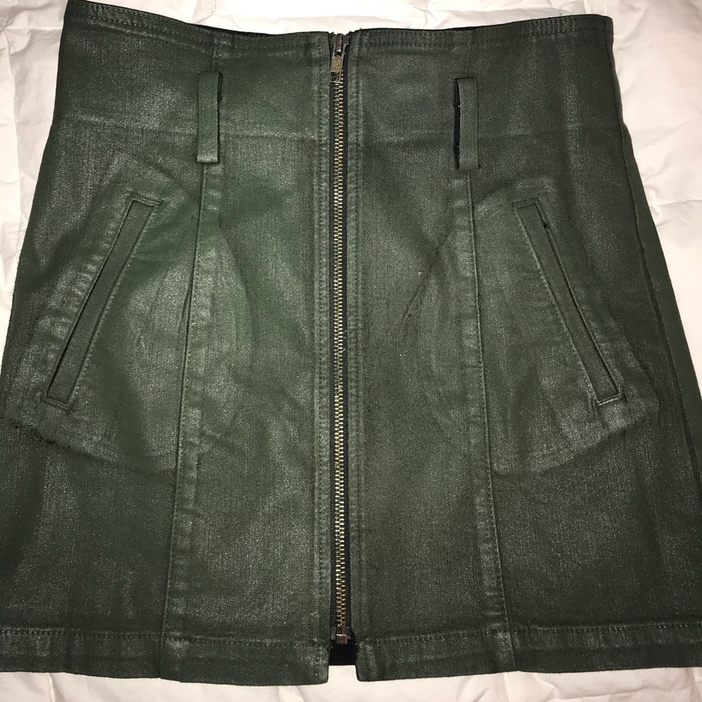 CARMAR leather skirt